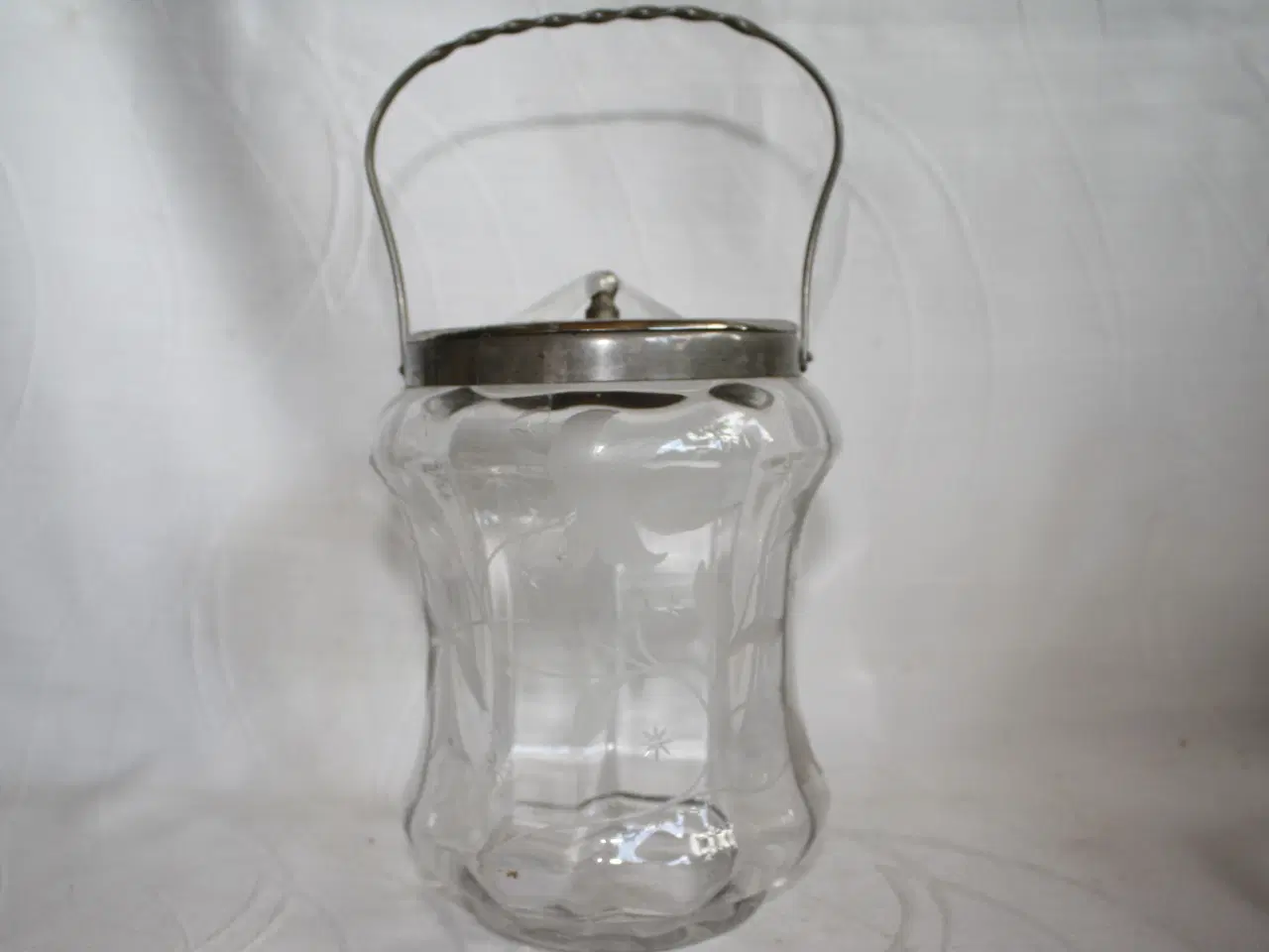 Billede 1 - Kiksespand af klart glas