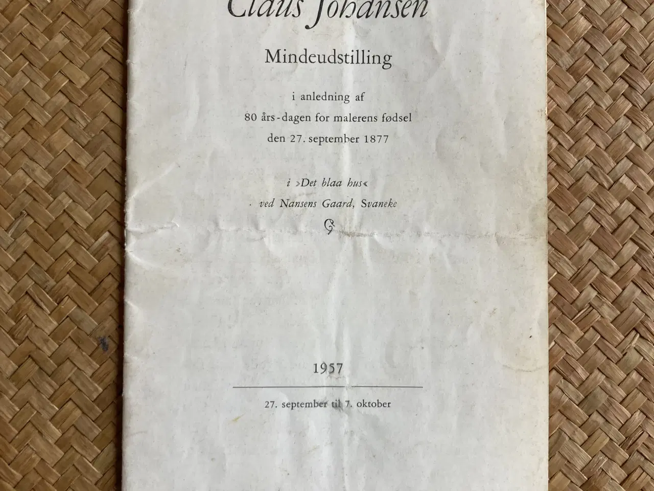 Billede 5 - Udstillingskatalog mindeudstilling Claus Johansen,