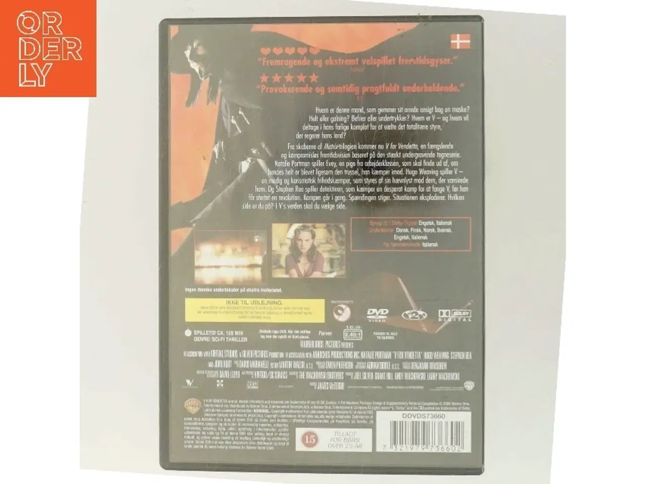 Billede 3 - V for Vendetta med Natalie Portman (DVD)