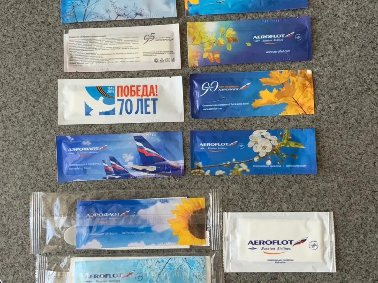 Billede 1 - Retro servietter fra Aeroflot flyveselskab