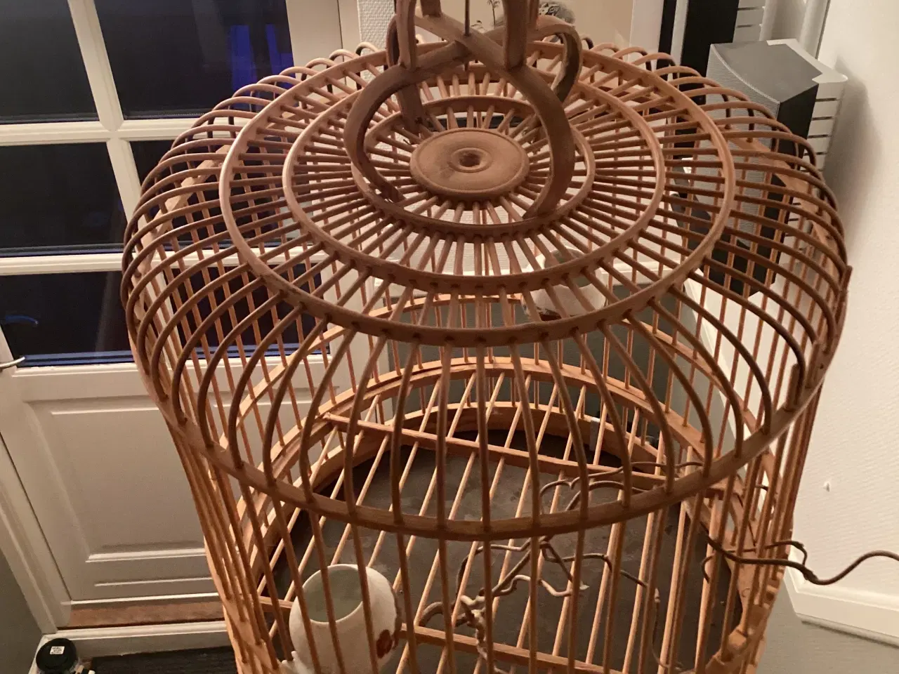 Billede 3 - Vintage bambus fuglebur
