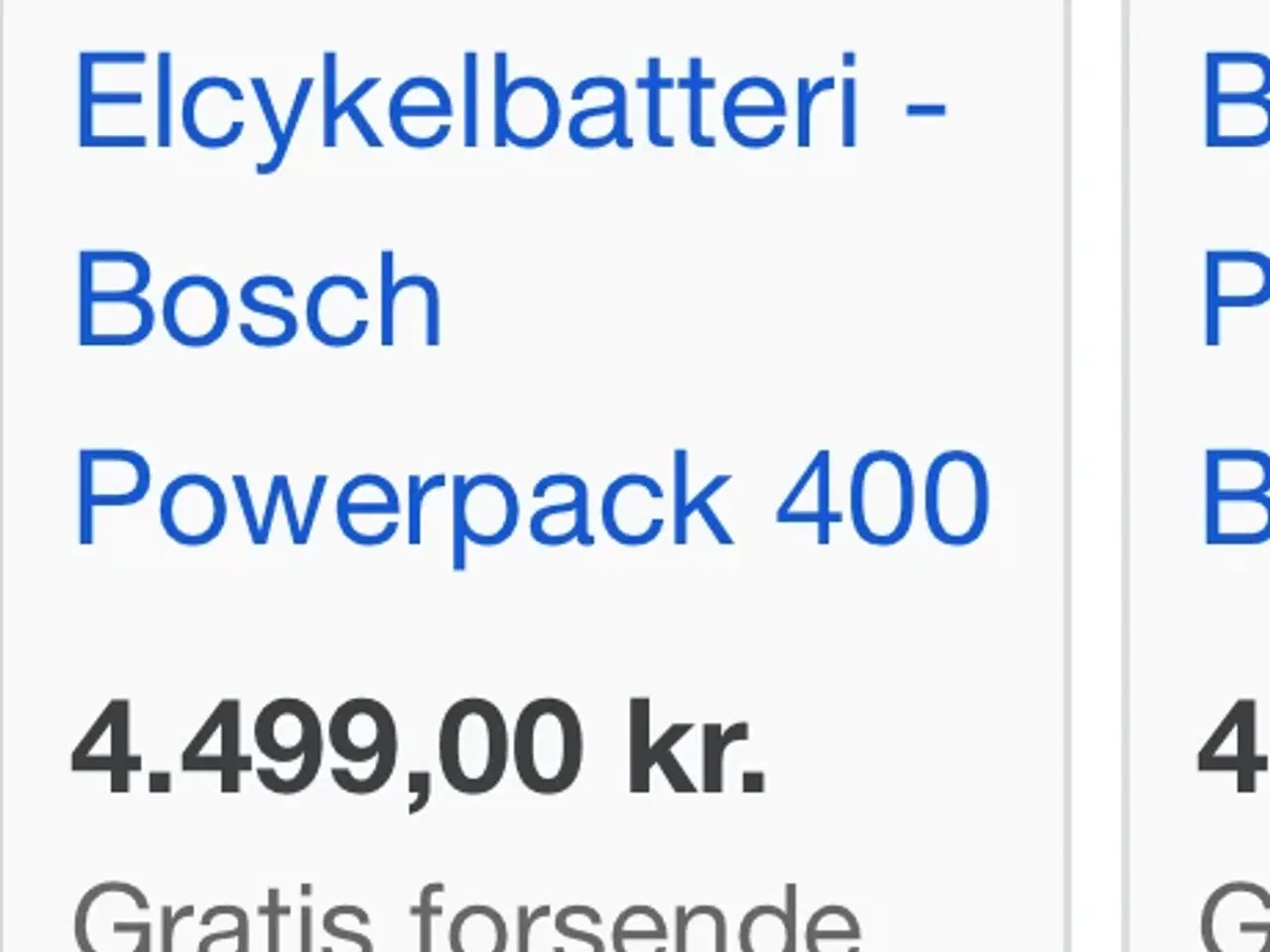 Billede 1 - Bosch 400wh Powerpack