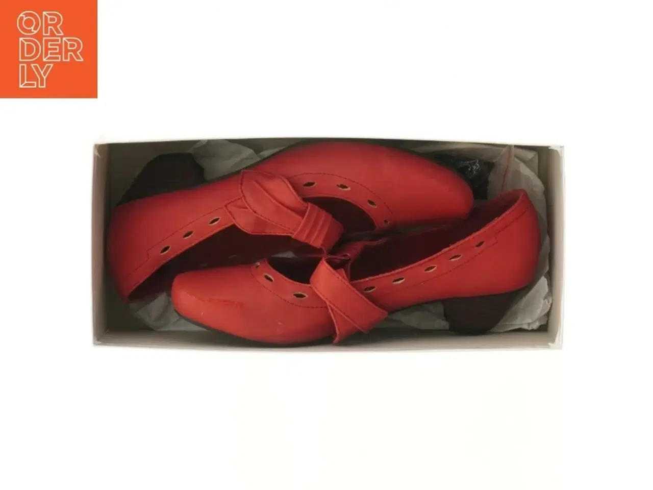 Billede 2 - Røde damesko med hælstraps (str. 38 )