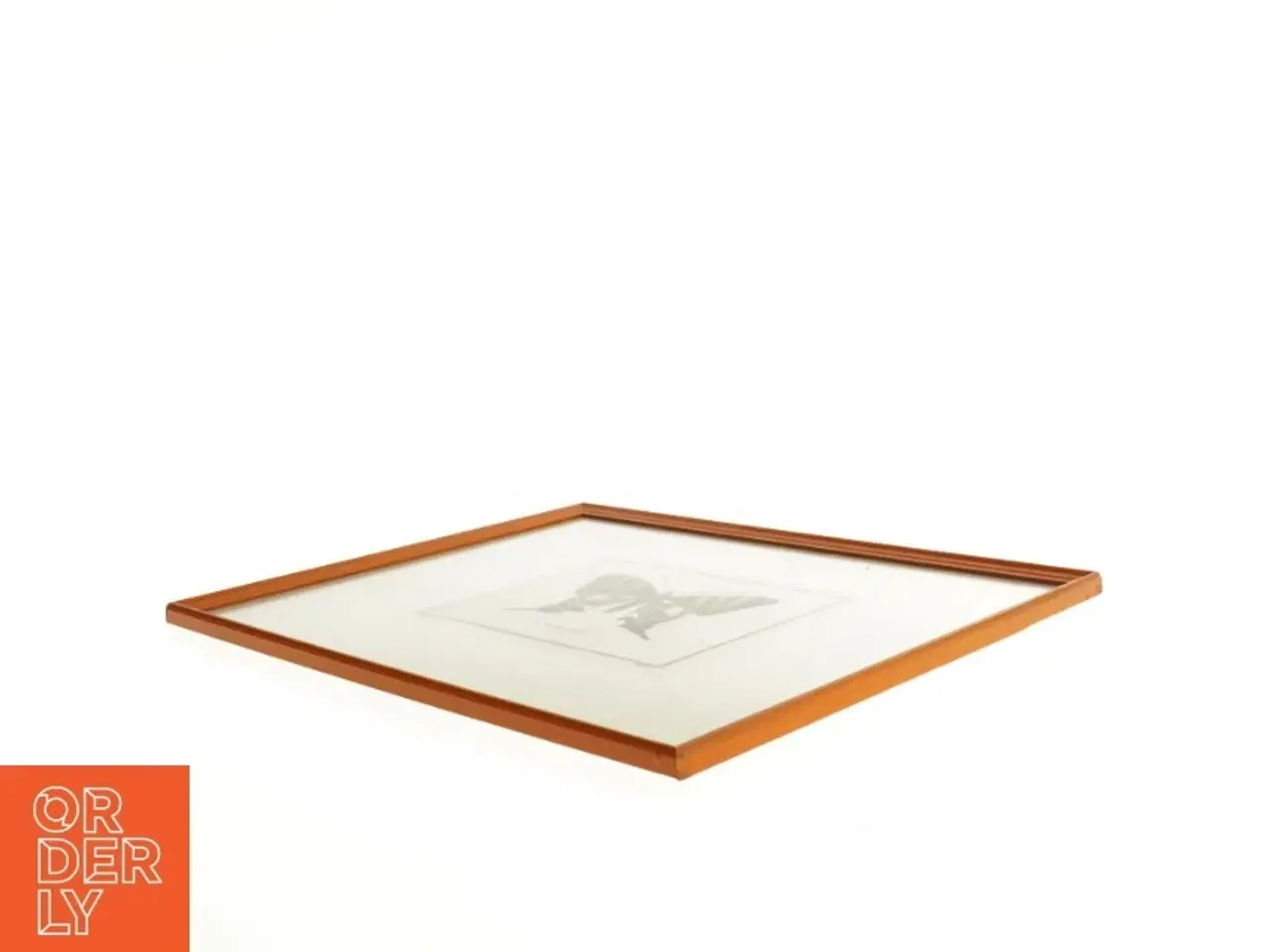 Billede 2 - Indrammet sommerfugletryk (str. 35 x 27 cm)