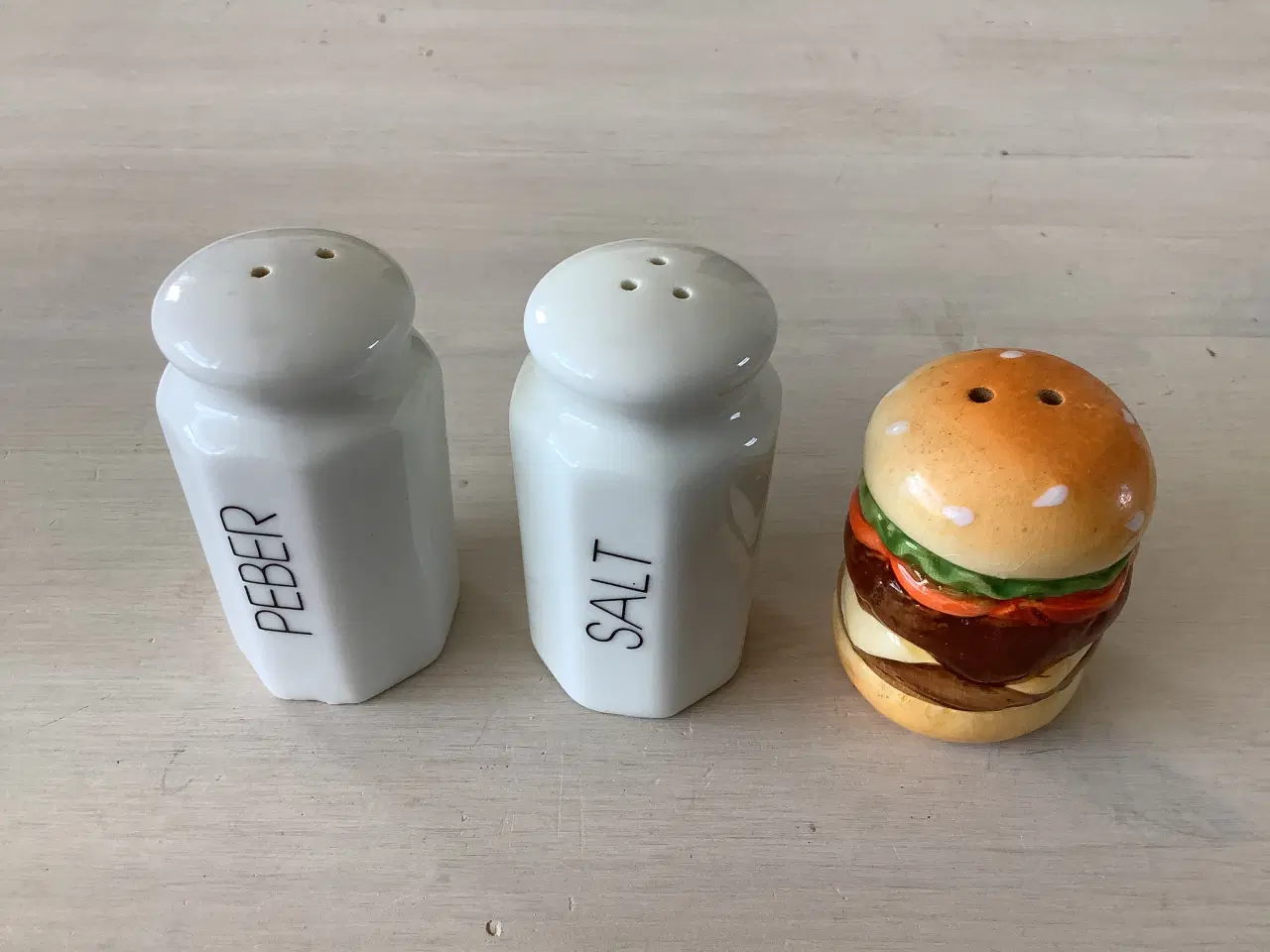 Billede 1 - Salt og peber sæt + en peber burger