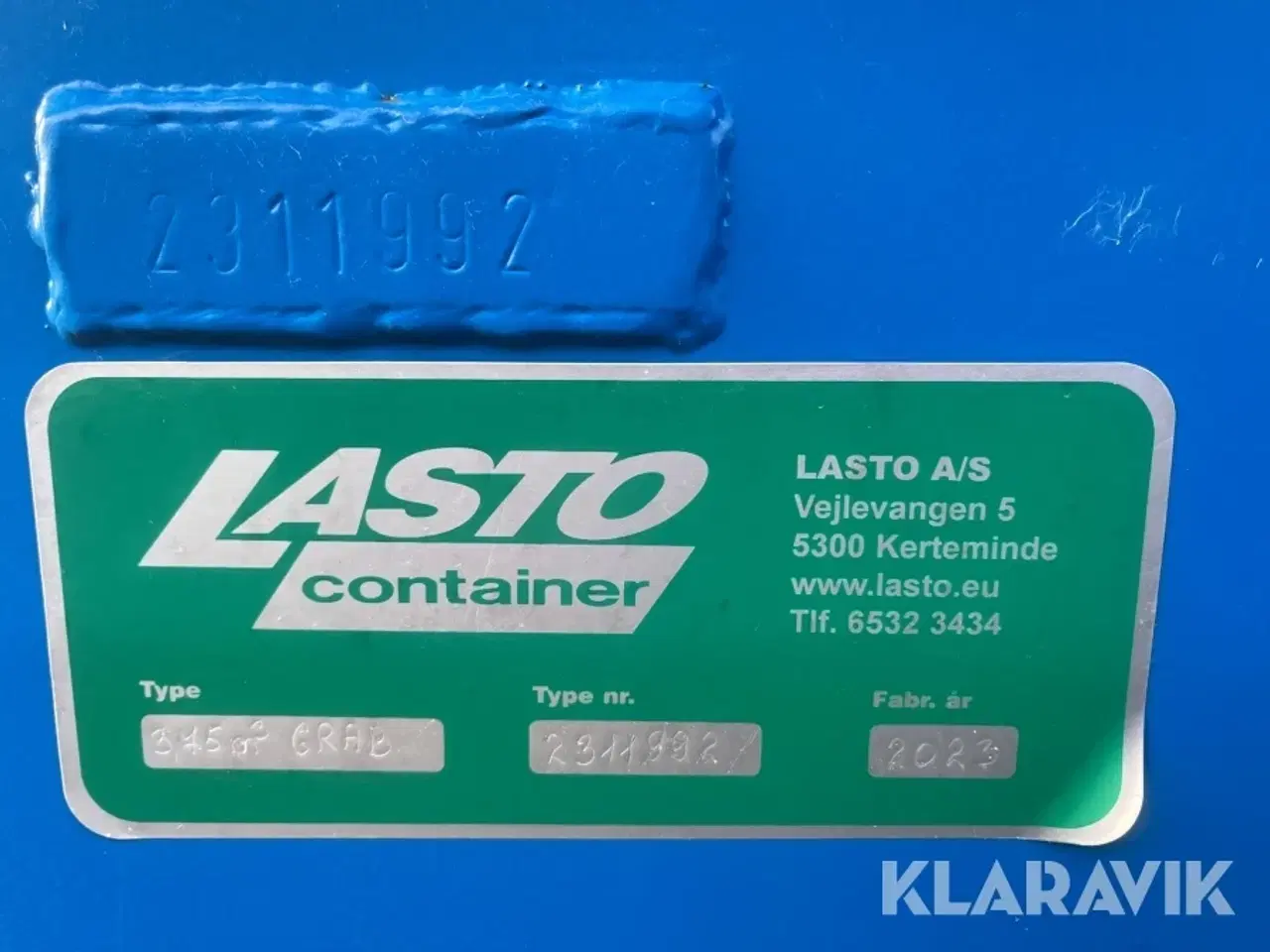 Billede 8 - Grabkasse Lasto 3.75m3 1 styk