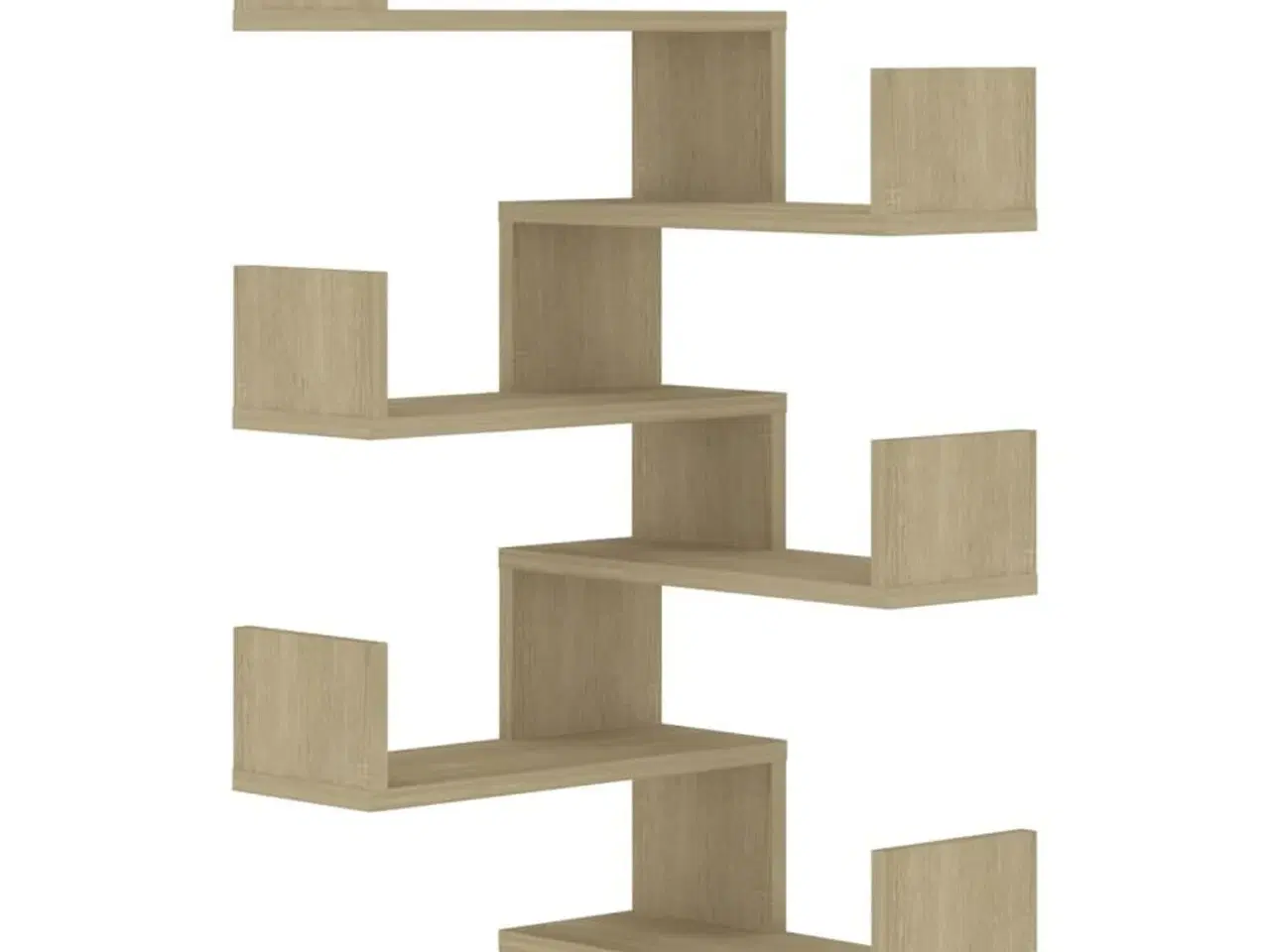 Billede 2 - Væghængte hjørnehylder 2 stk. 40x40x50 cm sonoma-eg