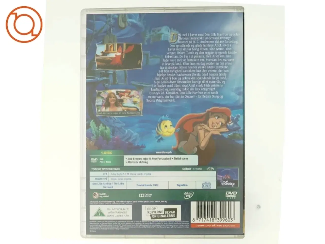 Billede 3 - Den Lille Havfrue fra Walt Disney