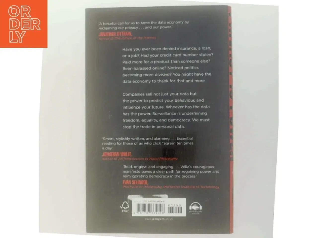 Billede 3 - Privacy is Power af Carissa Véliz (Bog)