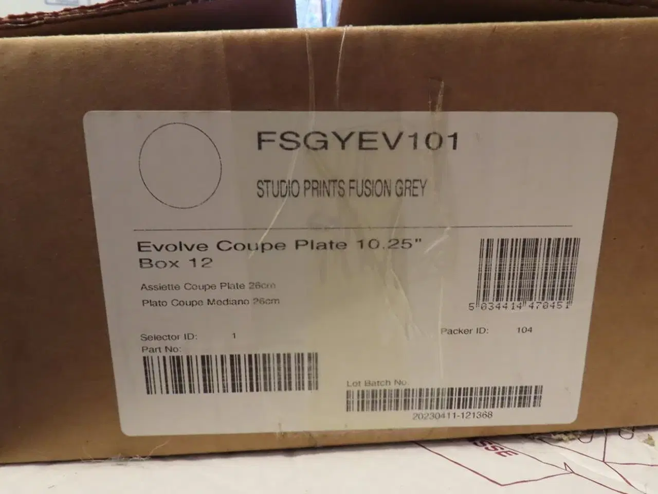 Billede 5 - 12 stk. middags tallerkener, CHURCHILL Fusion Gray, 26 cm.