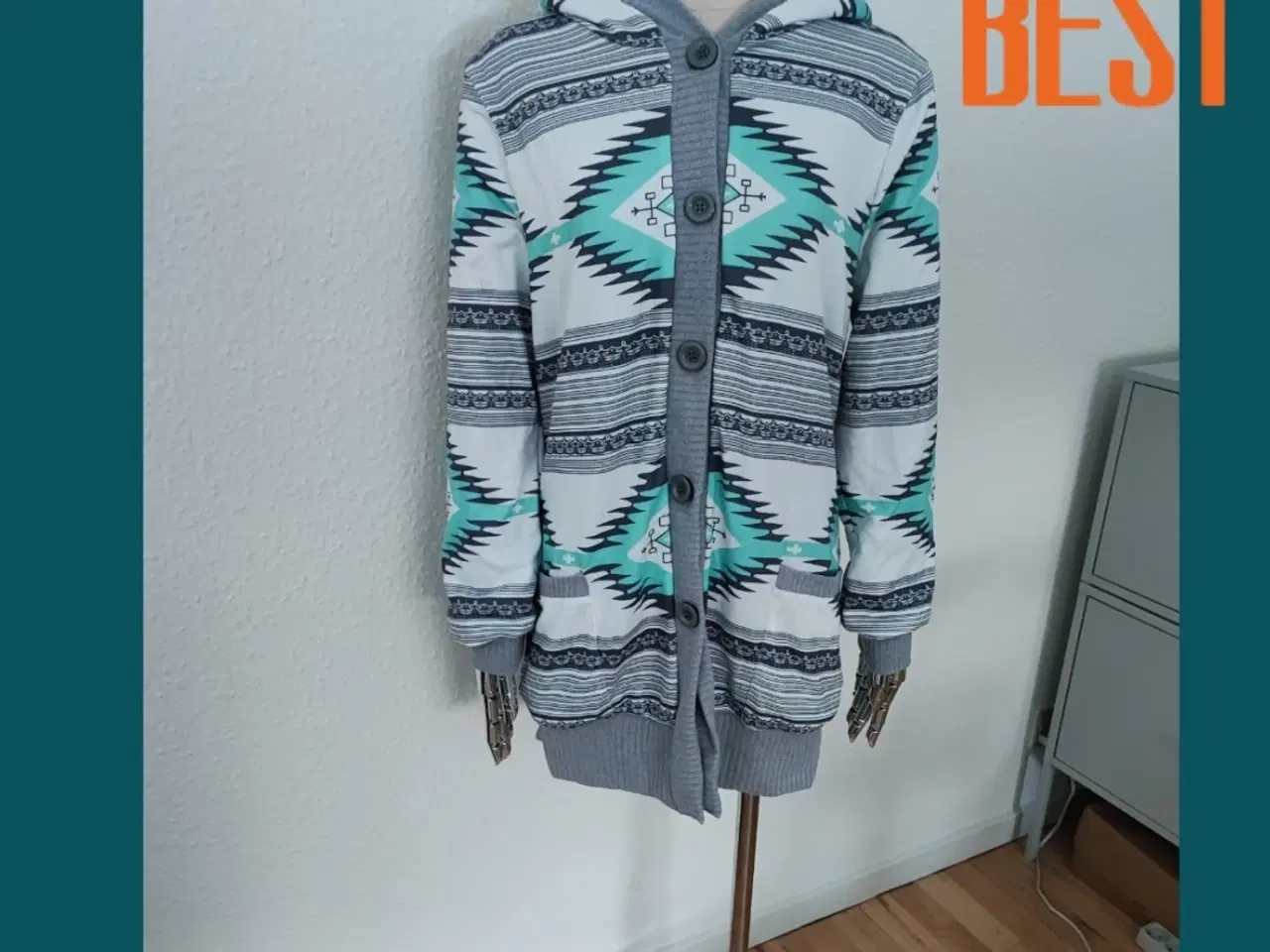 Billede 8 - Tilbud: Printet strik cardigan !
