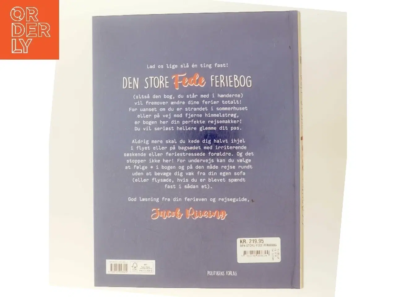 Billede 3 - Den store fede feriebog af Jacob Riising (Bog)