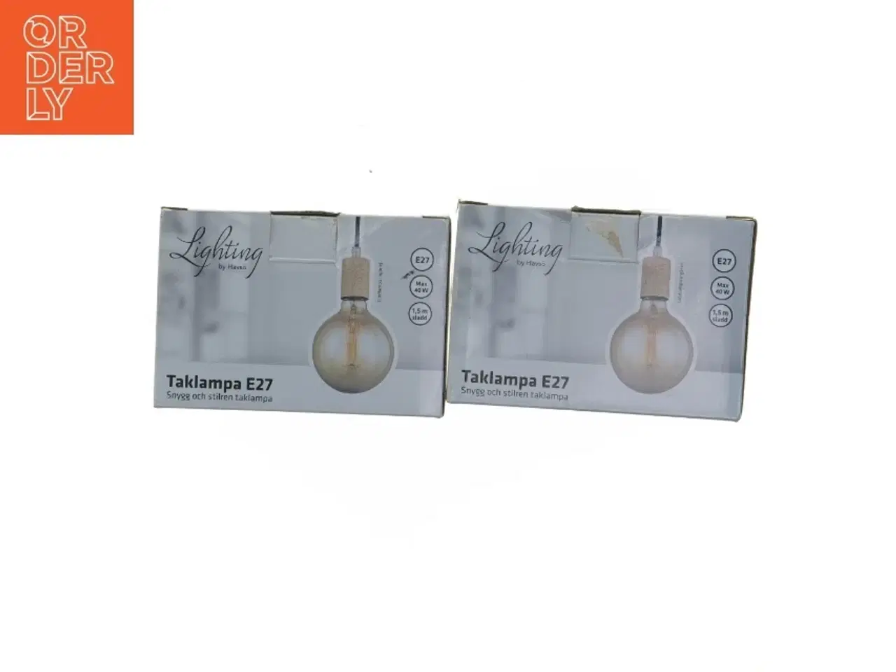 Billede 1 - Loftlampe E27 fra Lighting by Havso (str. 1,5 m)