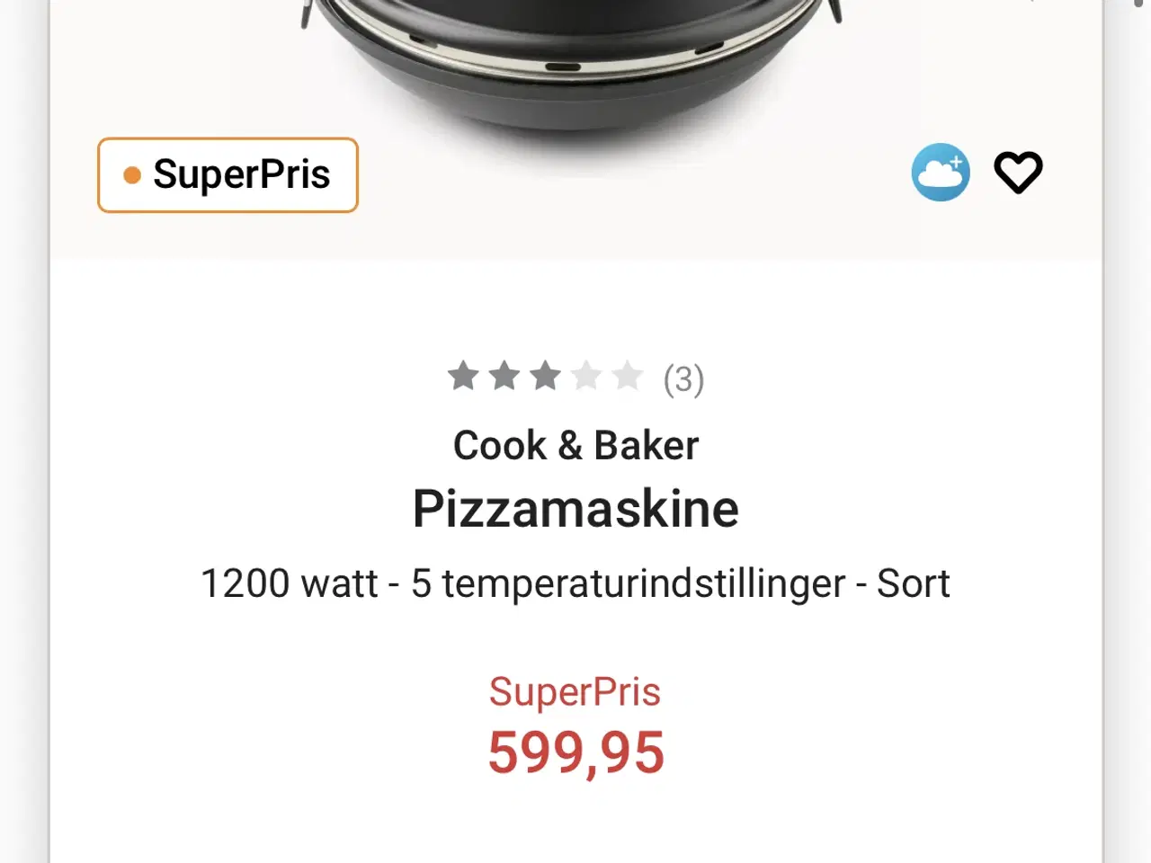 Billede 8 - Cook & Baker Pizzamaskine