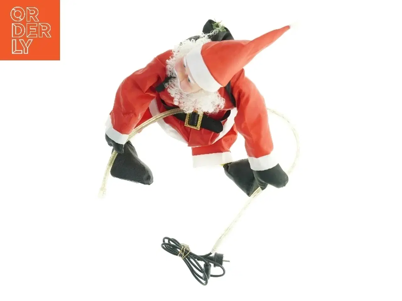 Billede 2 - Julemandsfigur med belysning (str. 36. x 37 cm)