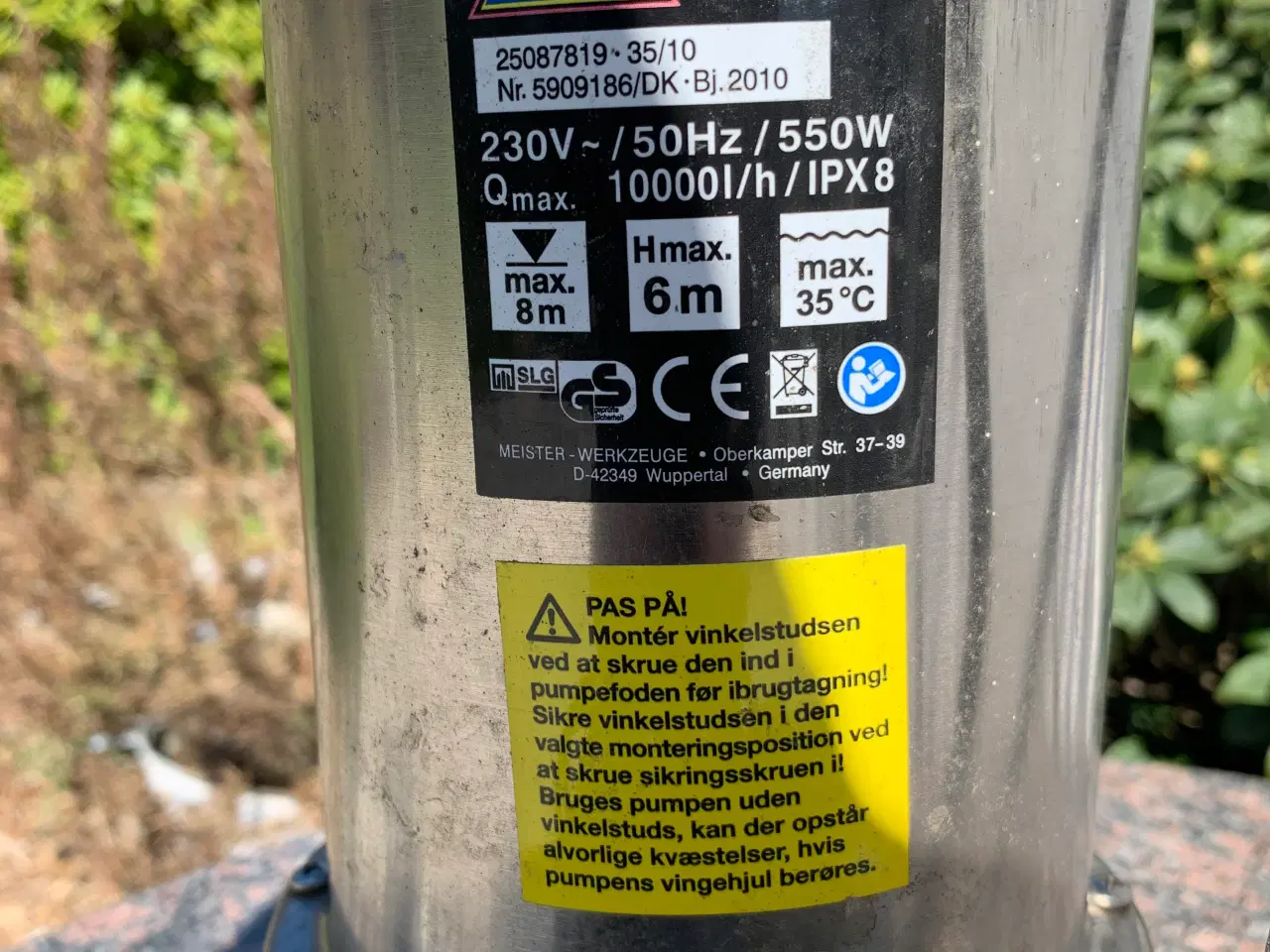 Billede 2 - TOP Craft Dykpumpe 