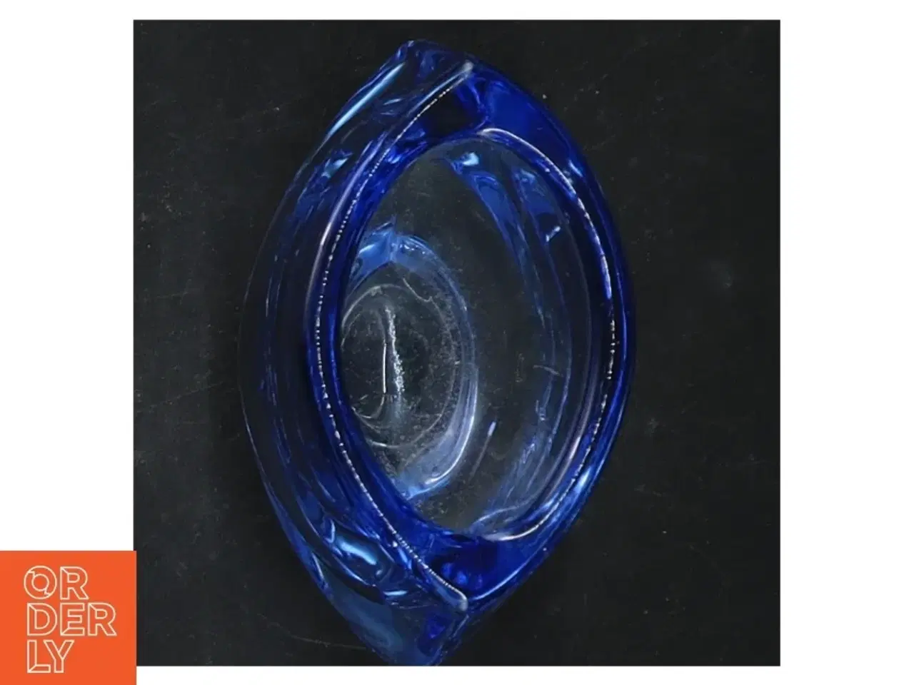 Billede 4 - Blå glasvase (str. 9 cm)