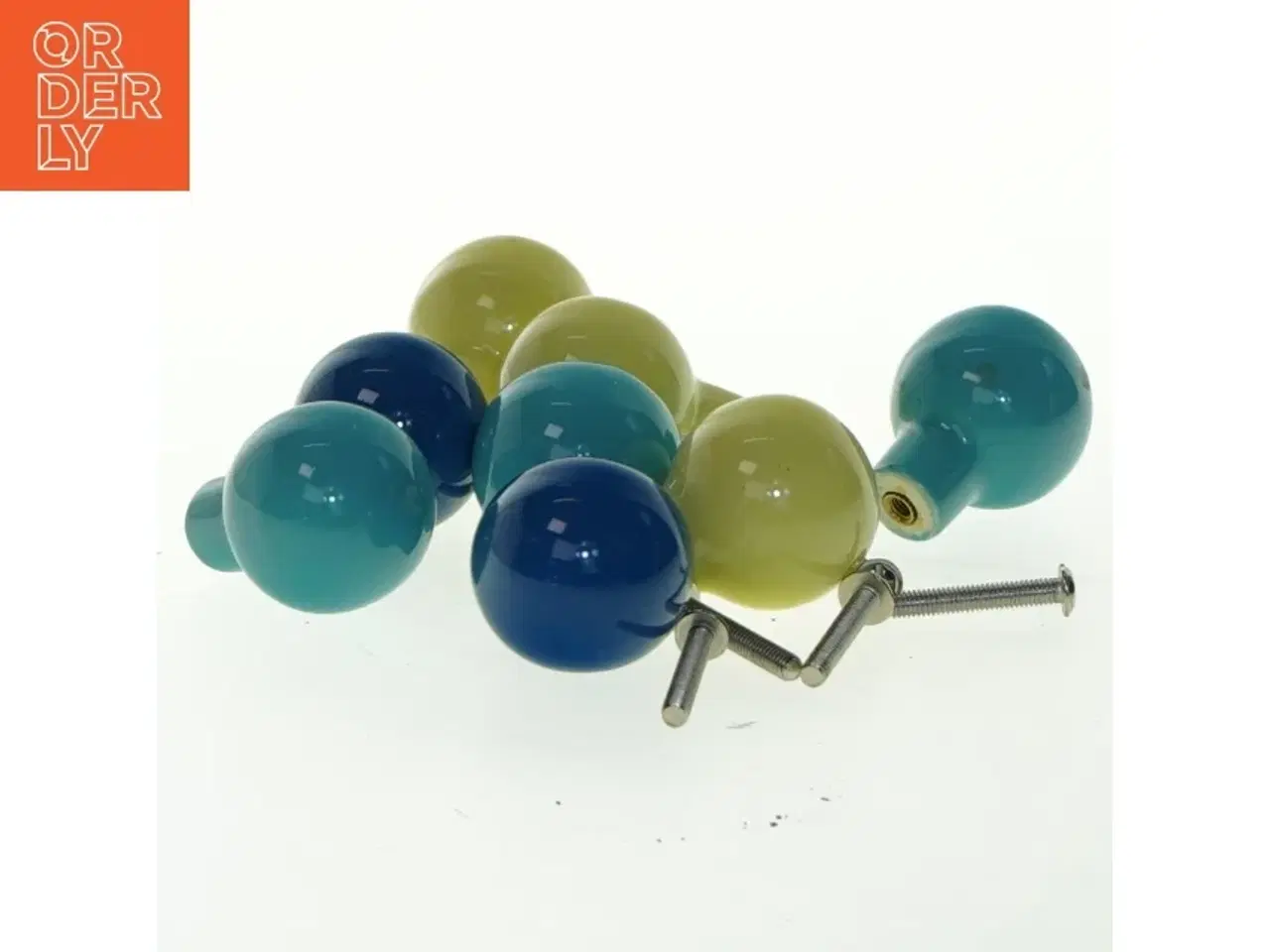 Billede 2 - Farvede keramikknopper (str. 4x3 cm)