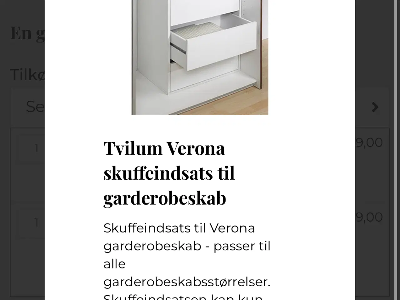 Billede 6 - Garderobeskab fra Tvillum