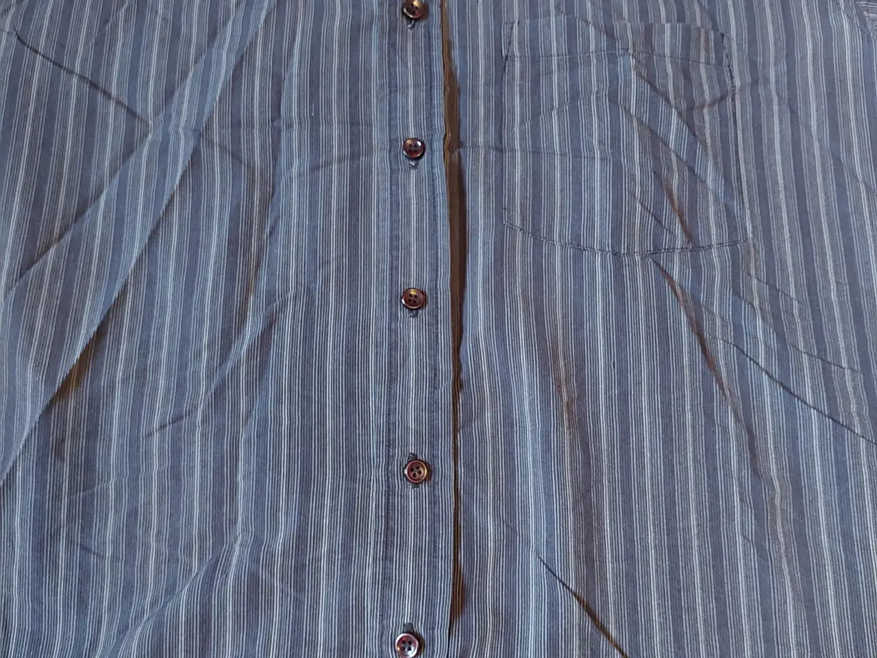 Billede 4 -  herre skjorte i mørke grå striber