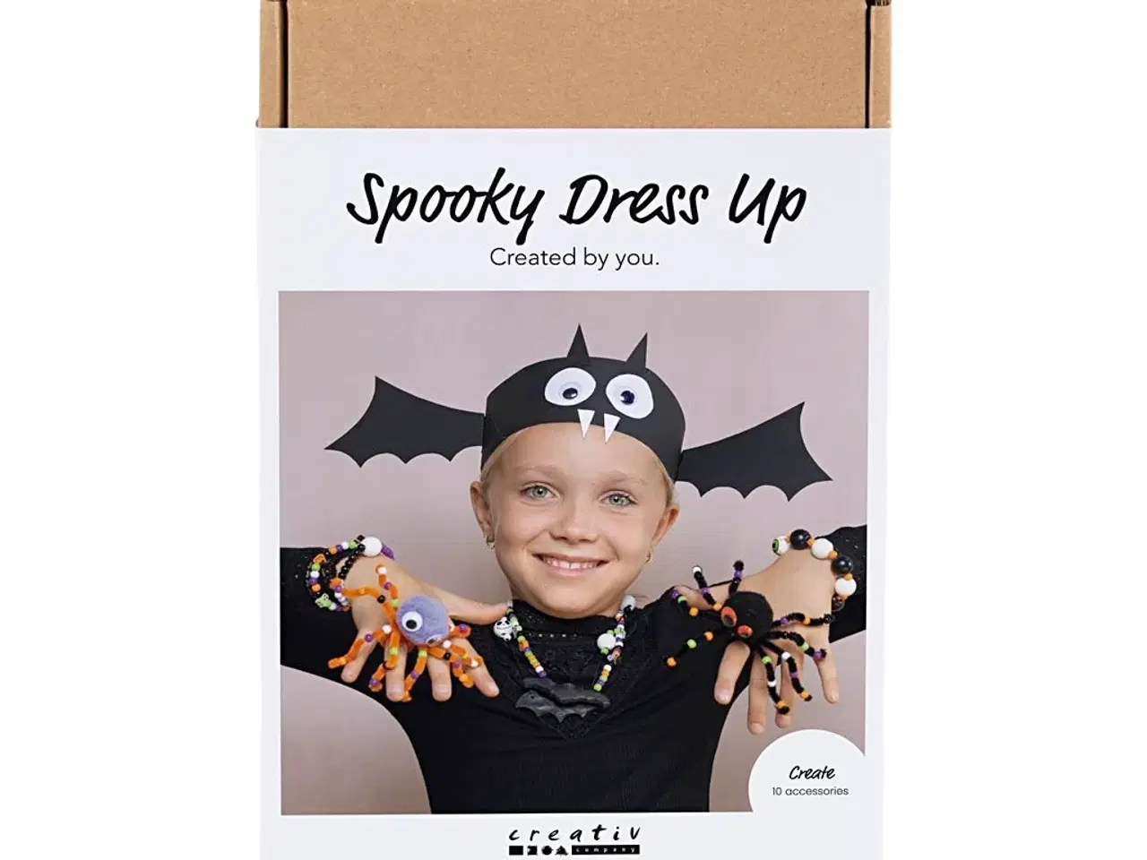 Billede 1 - DIY Kit Spooky Accessories, Udklædning og smykker, halloweenfarver, 1 pk.