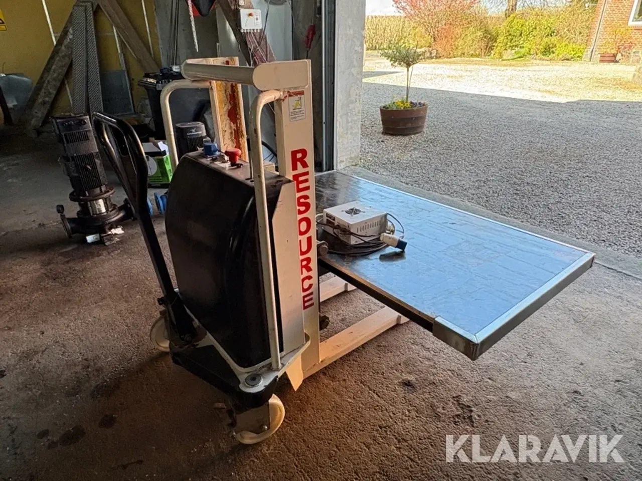 Billede 5 - Hydraulisk løftebord Resource TSS0309CS - 300 kg