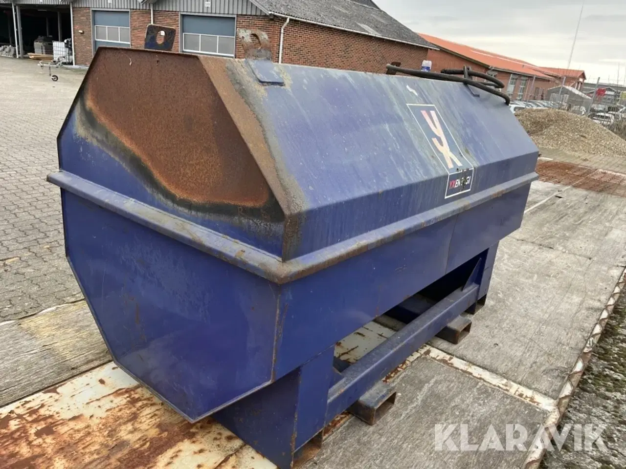 Billede 3 - Olietank med pumpe 2500L