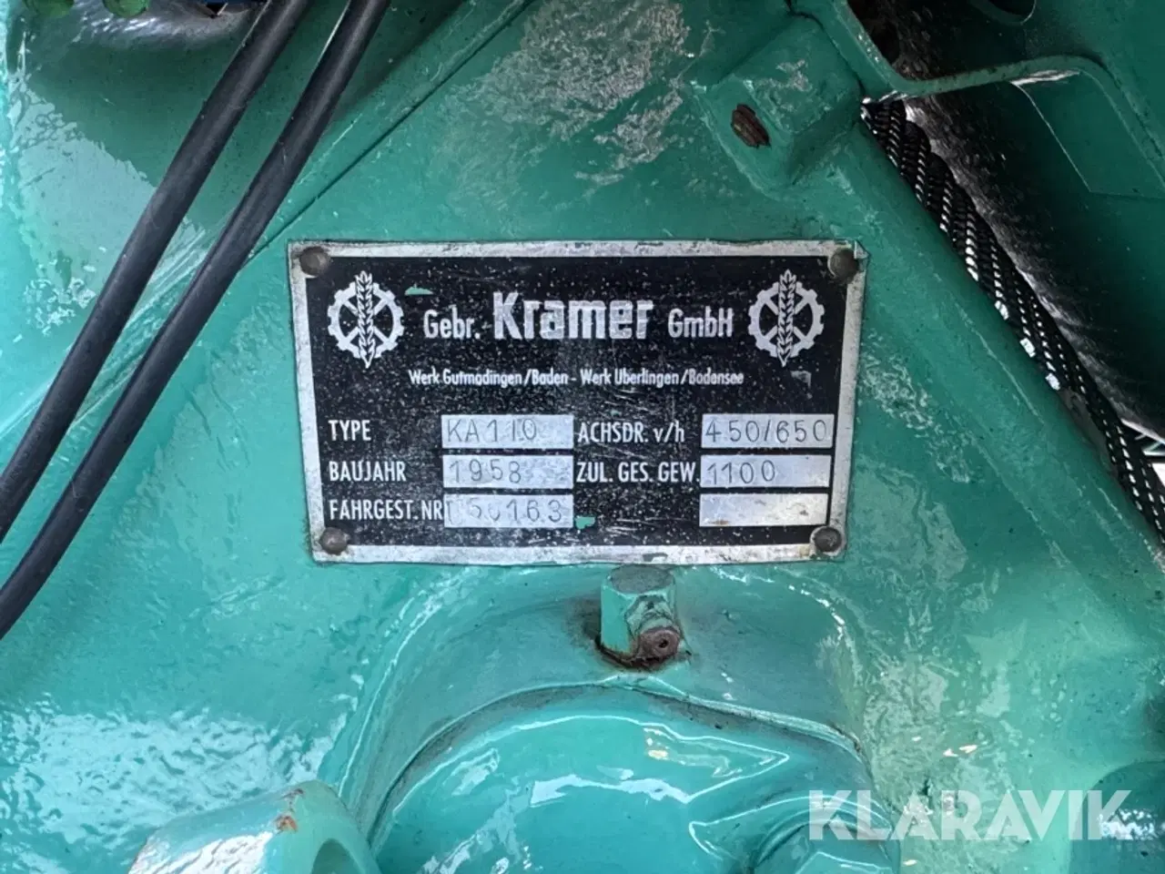 Billede 5 - Veterantraktor Kramer KA110