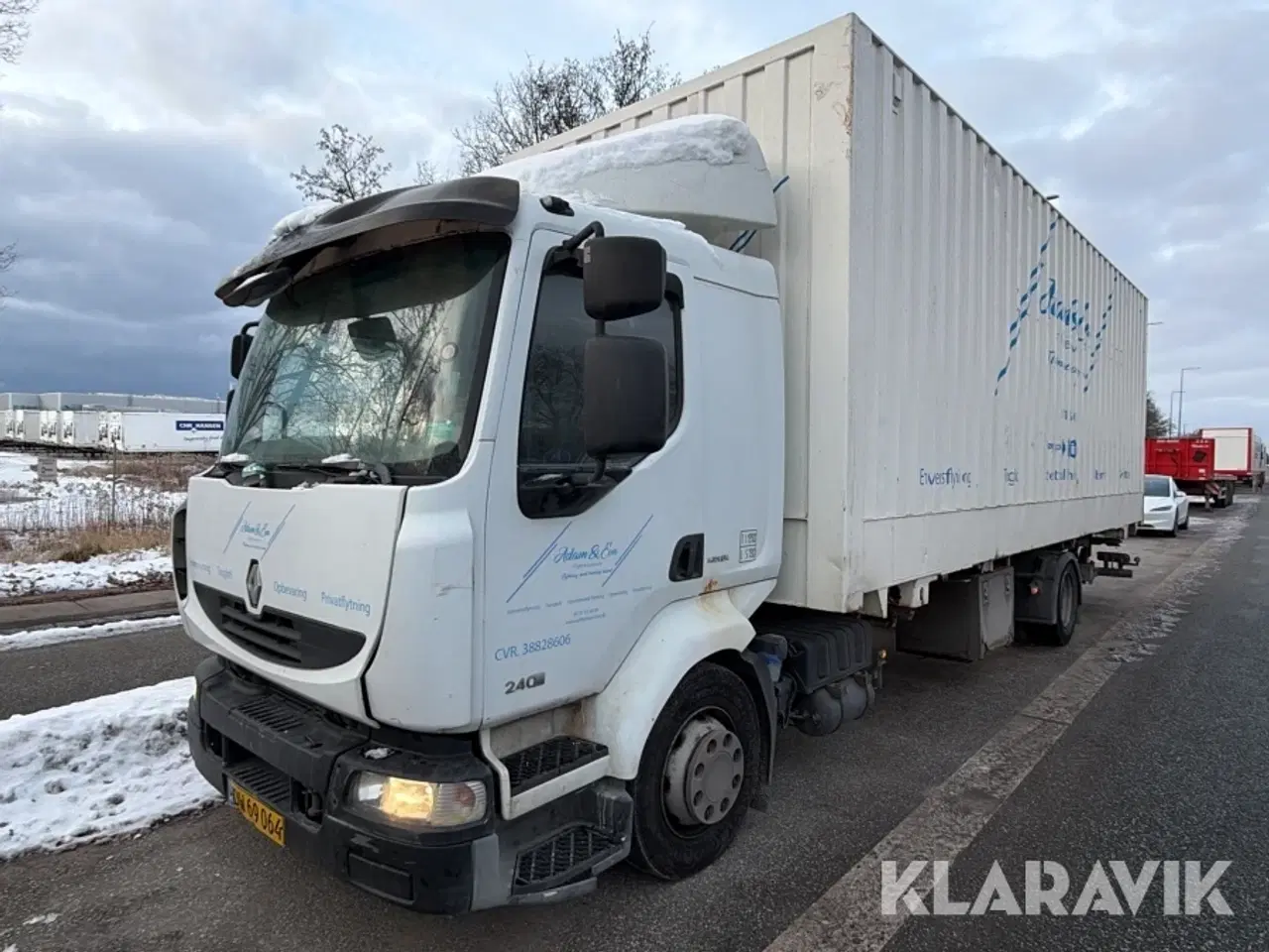 Billede 2 - Lastbil Renault Midlum med lift og skiftelads container