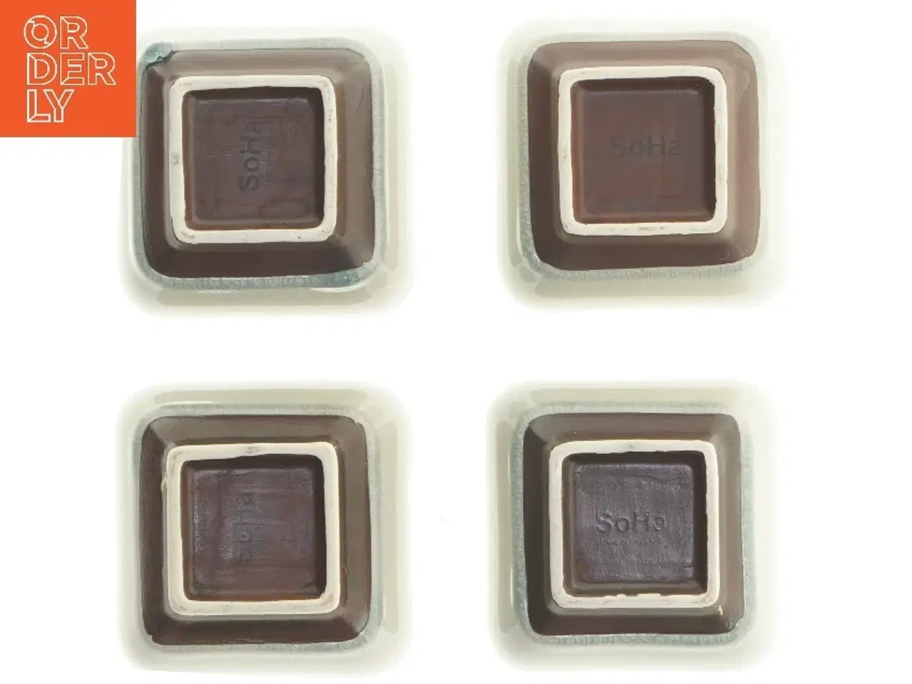 Billede 3 - Fire kvadratiske skåle fra Soha (str. 4 stk 10x10 cm)