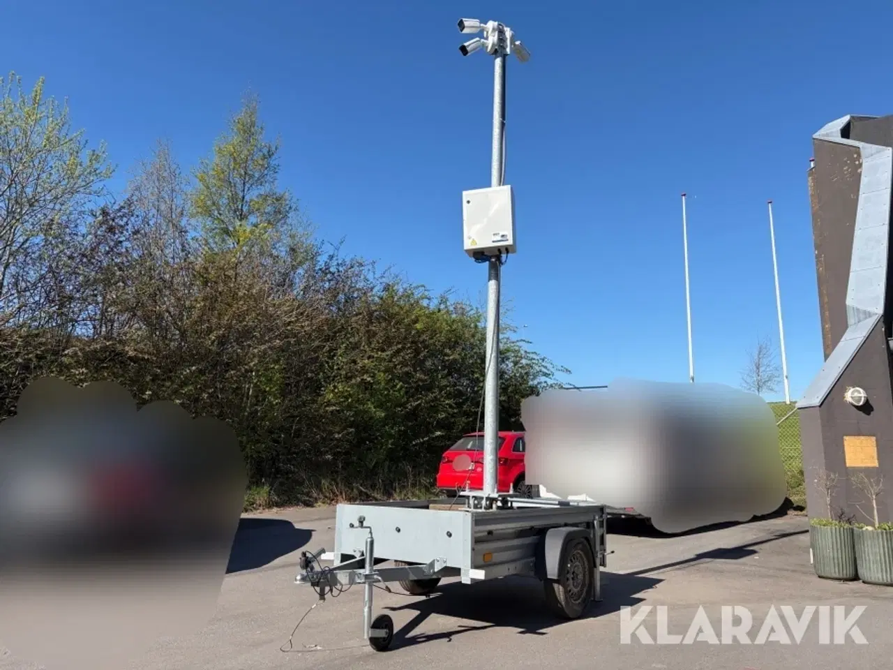 Billede 1 - Overvågningssystem Hikvision mobil byggepladssikring på Martz trailer 750