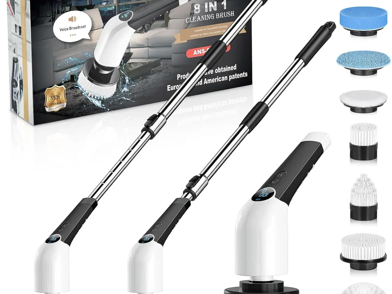 Billede 3 - Elektrisk Rengøringsbørste 8-i-1
