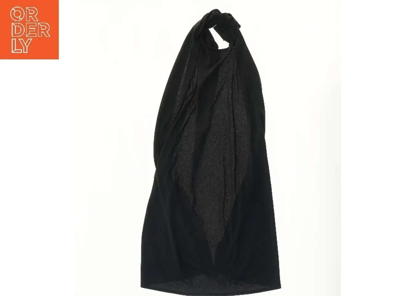 Billede 2 - Sort kappe med rød detalje – udklædning (str.  80 cm)