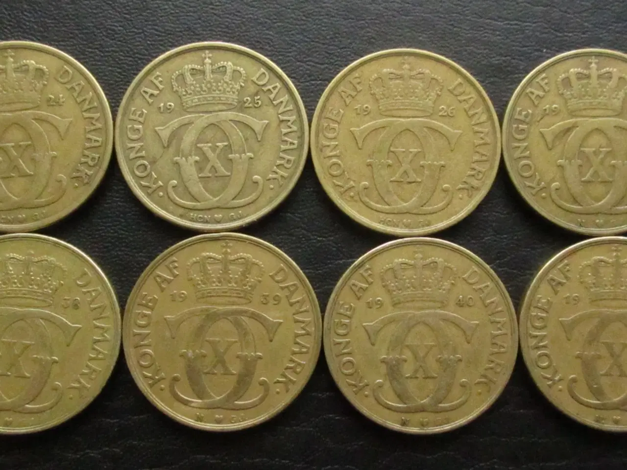 Billede 1 - 2 kr 1924-1941 komplet sæt