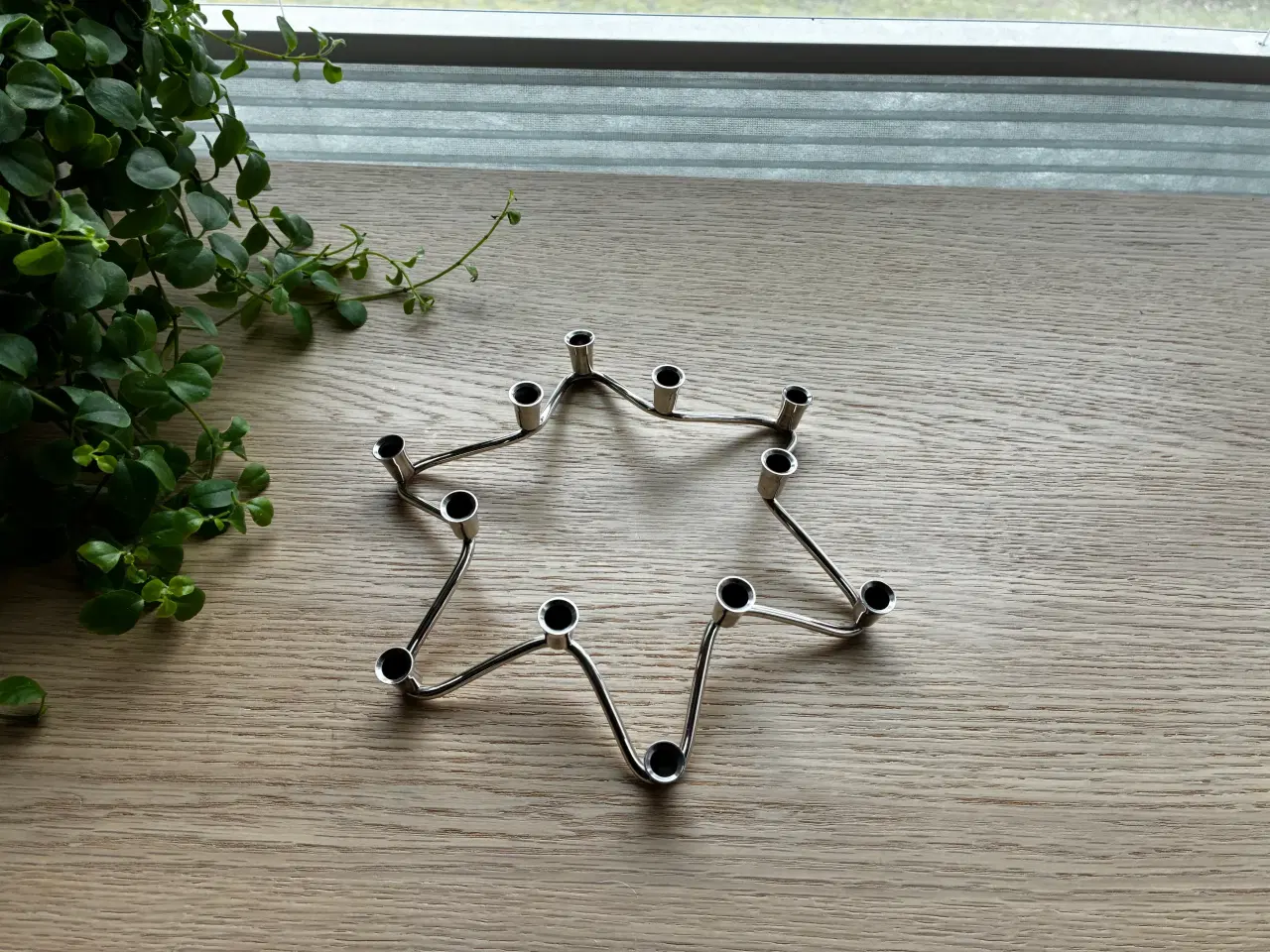 Billede 1 - Retro lysestage til 12 tynde lys (lyspinde)