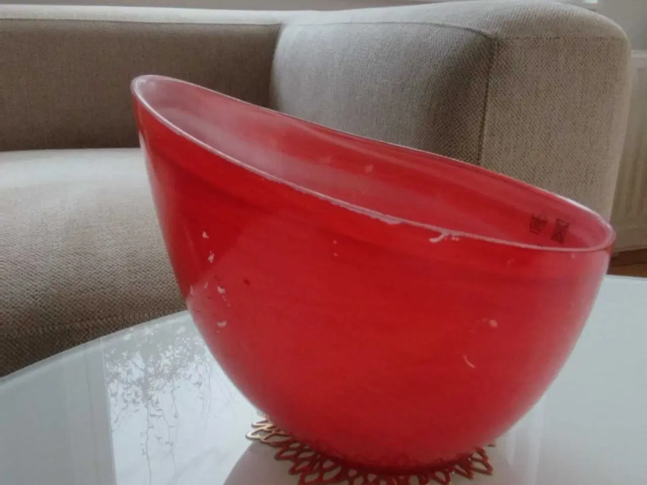 Billede 6 - 2 stk. Dekorative glas skåle fra SEA glasbruk