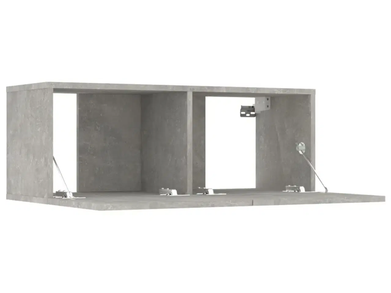 Billede 7 - Tv-borde 2 stk. 80x30x30 cm konstrueret træ betongrå