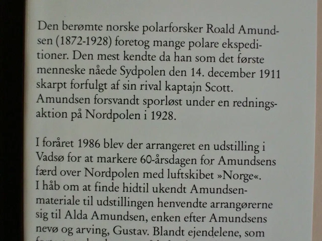 Billede 3 - roald amundsens opdagelsesrejser i billeder, af ro