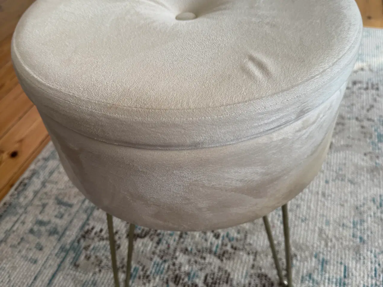 Billede 1 - Skammel, puff, stol til makeup bord sminkebord