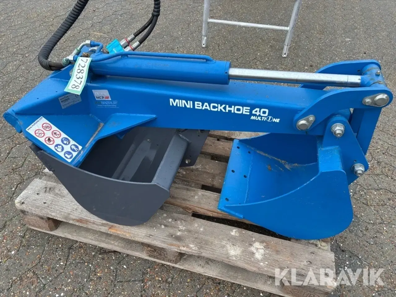 Billede 6 - Skovle til lille traktor MultiOne Mini backhoe 40