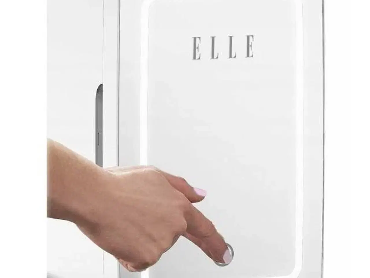 Billede 7 - Elle 6 l hvidt mini-køleskab med LED makeupspejl