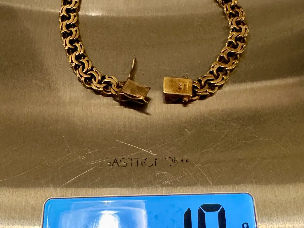 Billede 4 - Massivt Bismarck armbånd i 14 kt guld – 19 g – HWN