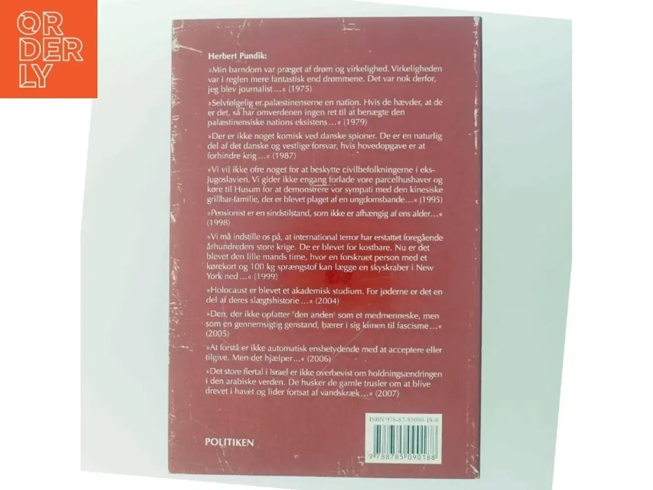 Billede 3 - Pundik : udvalgte artikler fra 1946 til i dag af Herbert Pundik (Bog)