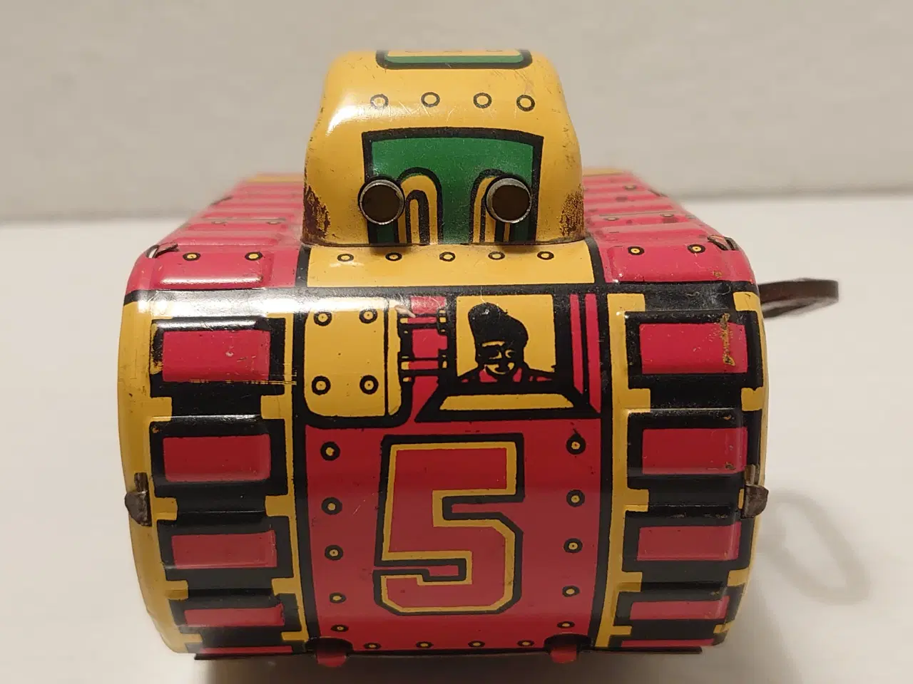 Billede 2 - Bliklegetøj:Marx "turnover" tank.1950´erne. Virker