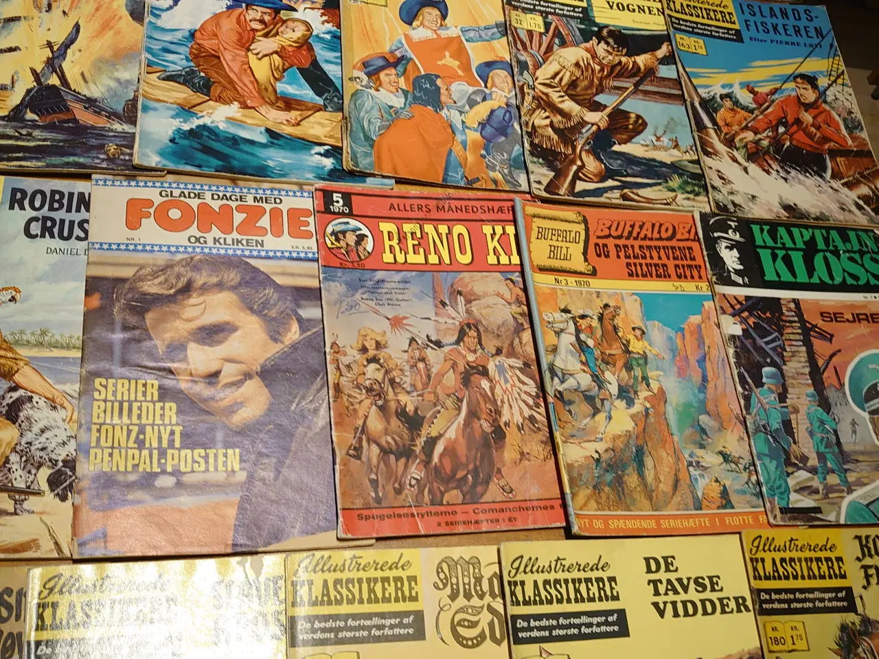 Billede 6 - 55 stk gamle seriemagasiner/tegneserier.
