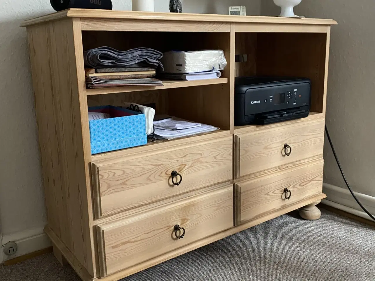 Billede 1 - Kommode sæbebehandlet fyrretræ