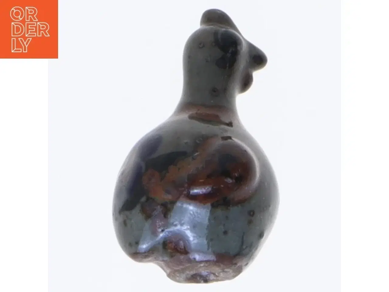 Billede 2 - Keramikskulptur af fugl (str. 5 cm)