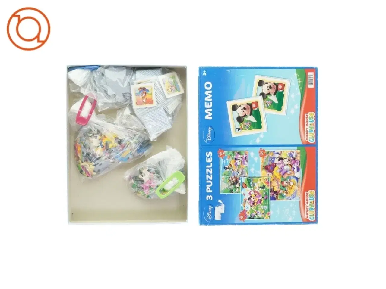Billede 3 - Puslespil og vendespil med Mickey Mouse