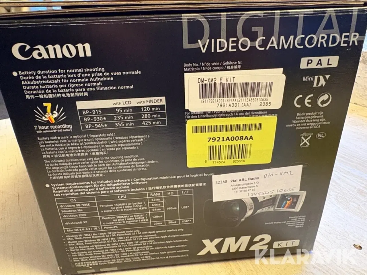 Billede 9 - Videofilmskamera  sæt Canon - inklusiv tilbehør