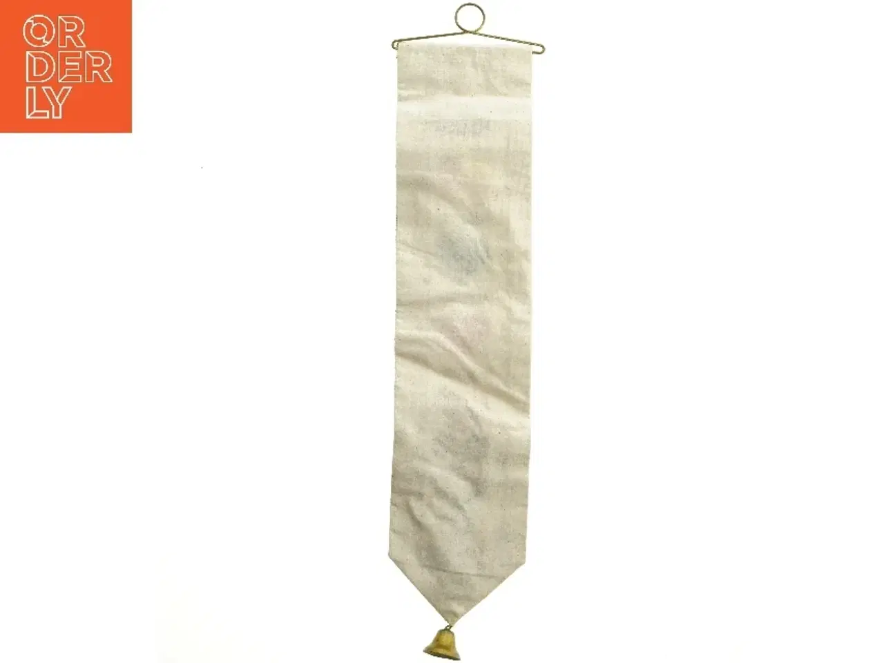 Billede 4 - Klokkestreng med julehjerter og klokke (str. 60x12,5 cm)